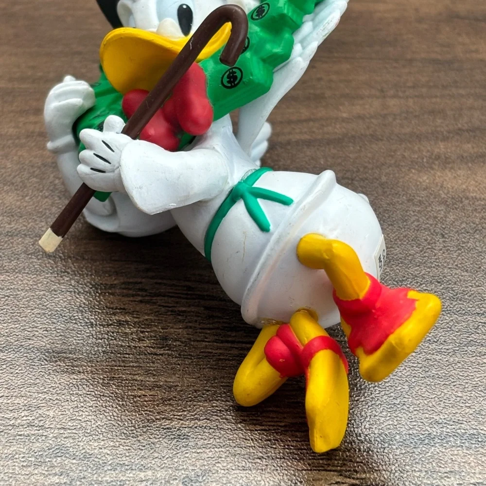 VINTAGE Disney Scrooge McDuck Money Wreath Grolier Christmas Tree Ornament 1990s